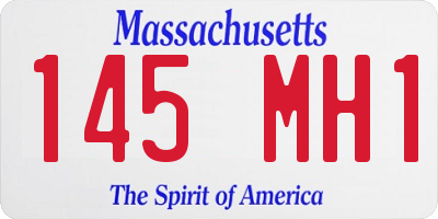 MA license plate 145MH1