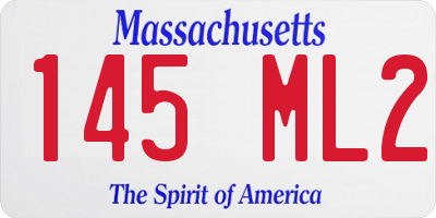MA license plate 145ML2