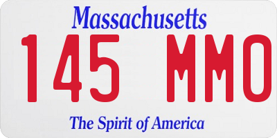 MA license plate 145MM0