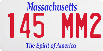 MA license plate 145MM2