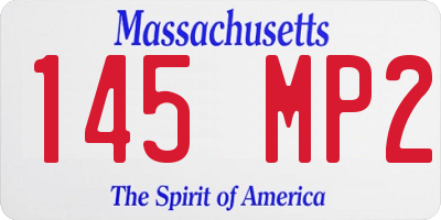 MA license plate 145MP2