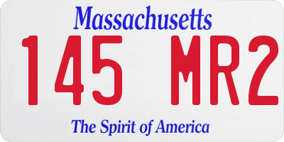MA license plate 145MR2