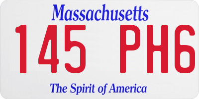 MA license plate 145PH6