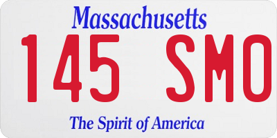 MA license plate 145SM0