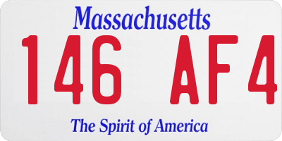 MA license plate 146AF4