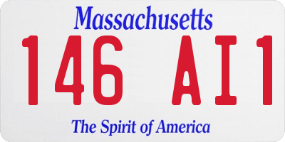 MA license plate 146AI1