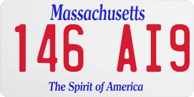 MA license plate 146AI9