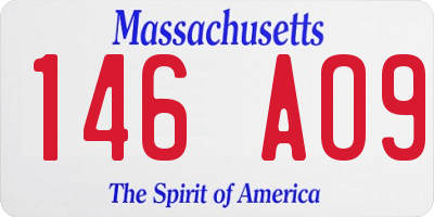 MA license plate 146AO9