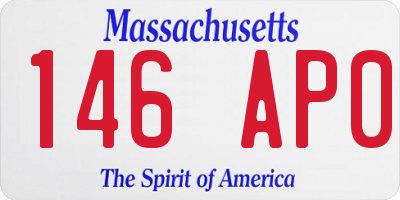 MA license plate 146AP0