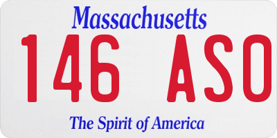 MA license plate 146AS0