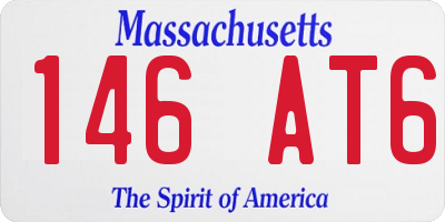 MA license plate 146AT6