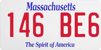 MA license plate 146BE6