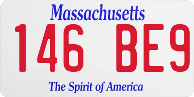 MA license plate 146BE9