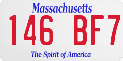 MA license plate 146BF7