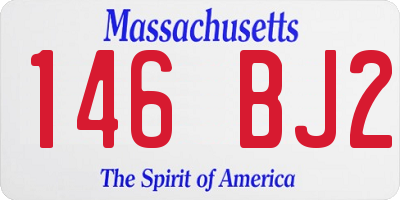 MA license plate 146BJ2