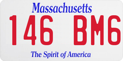 MA license plate 146BM6