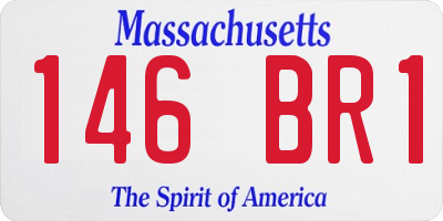 MA license plate 146BR1