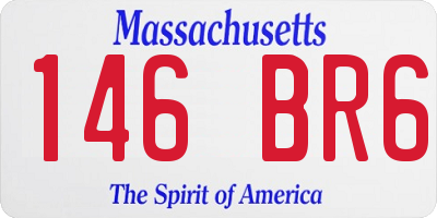 MA license plate 146BR6
