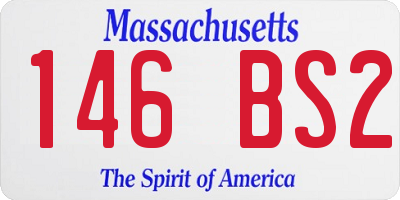 MA license plate 146BS2