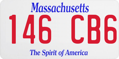 MA license plate 146CB6