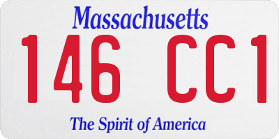 MA license plate 146CC1