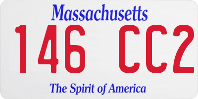 MA license plate 146CC2