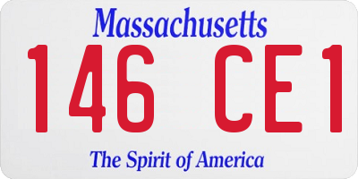 MA license plate 146CE1