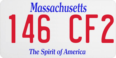 MA license plate 146CF2