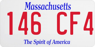 MA license plate 146CF4