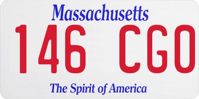 MA license plate 146CG0