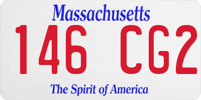 MA license plate 146CG2