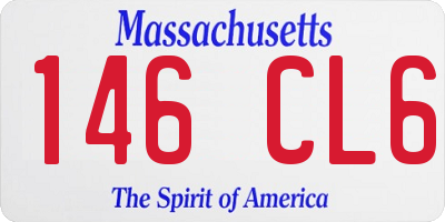 MA license plate 146CL6