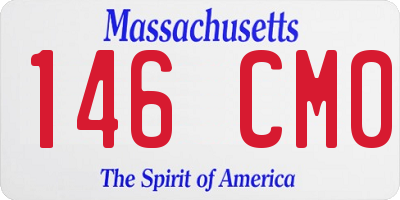 MA license plate 146CM0