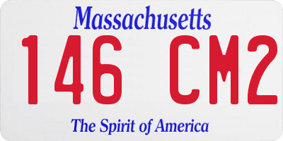MA license plate 146CM2