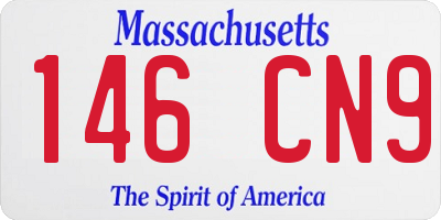 MA license plate 146CN9