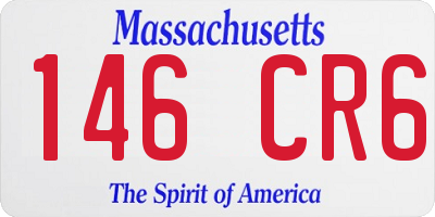 MA license plate 146CR6
