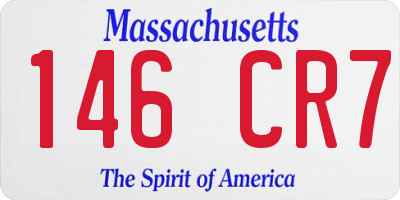 MA license plate 146CR7