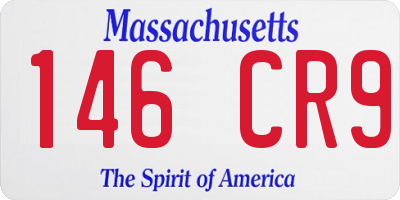 MA license plate 146CR9