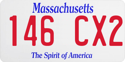 MA license plate 146CX2