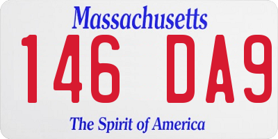 MA license plate 146DA9