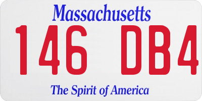 MA license plate 146DB4