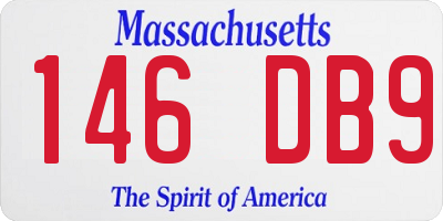 MA license plate 146DB9