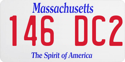 MA license plate 146DC2