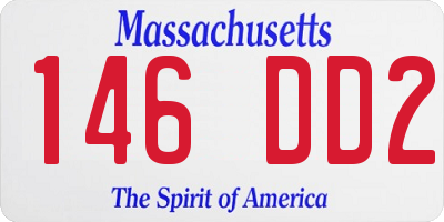 MA license plate 146DD2