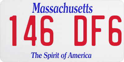 MA license plate 146DF6