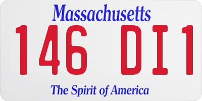 MA license plate 146DI1