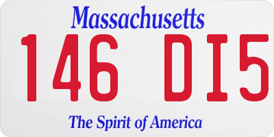 MA license plate 146DI5