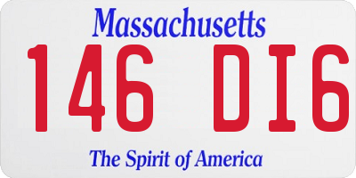MA license plate 146DI6