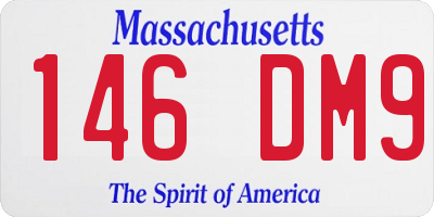 MA license plate 146DM9