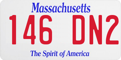 MA license plate 146DN2